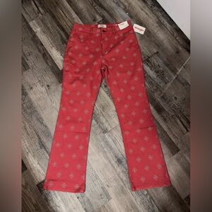 Wrangler Red Geometric Print Pants